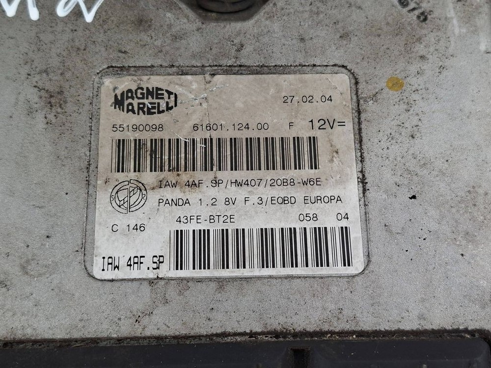 Fiat Panda II 2008 Engine Control Module 55190098 kW BVV1964