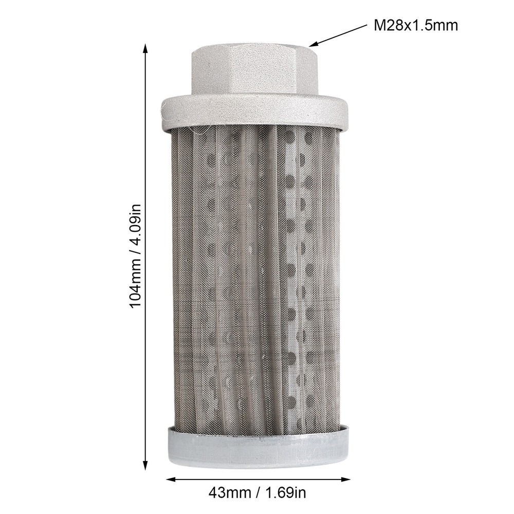 Oil Filter Hydraulic Suction Pickup Strainer Metal Screen