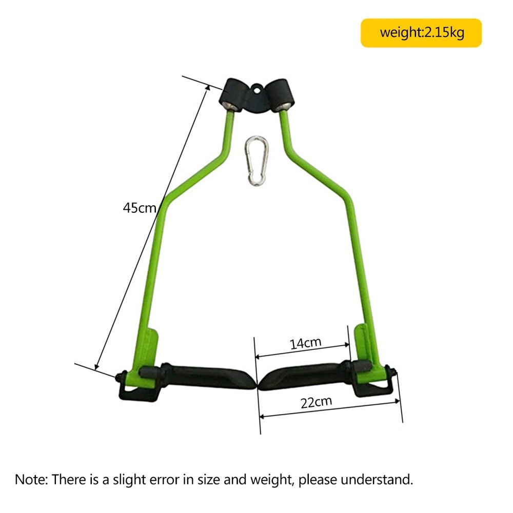 Adjustable Spreader Bar Cable Machine Attachments T-bar Row Pulldown Fitness Gym