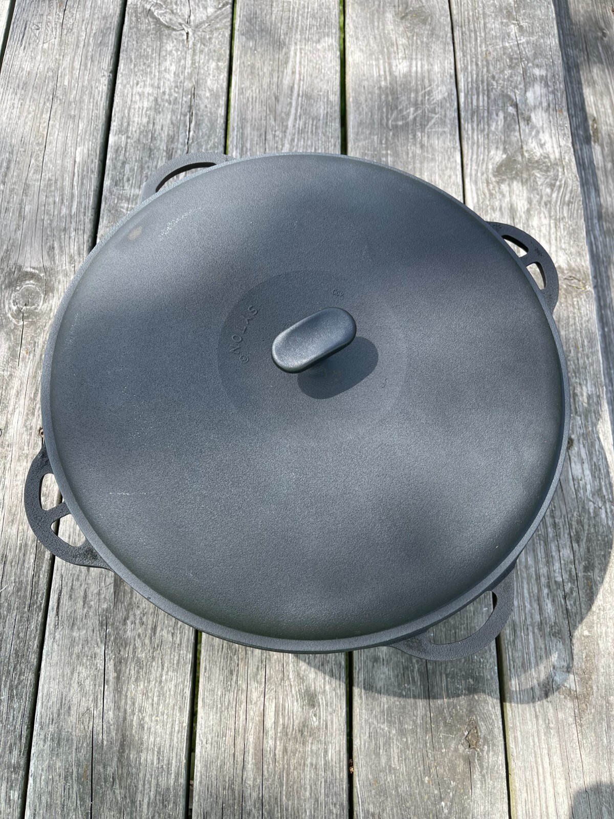 8L Cast Iron Cauldron Kazan WOK with Lid