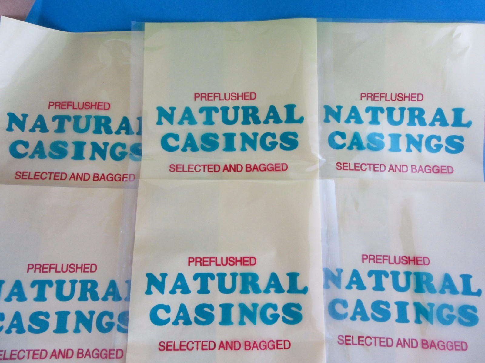 TEN FULL HANKS for 1200+ Lbs of  Sausage  NATURAL Hog Casings DEER HUNTERS