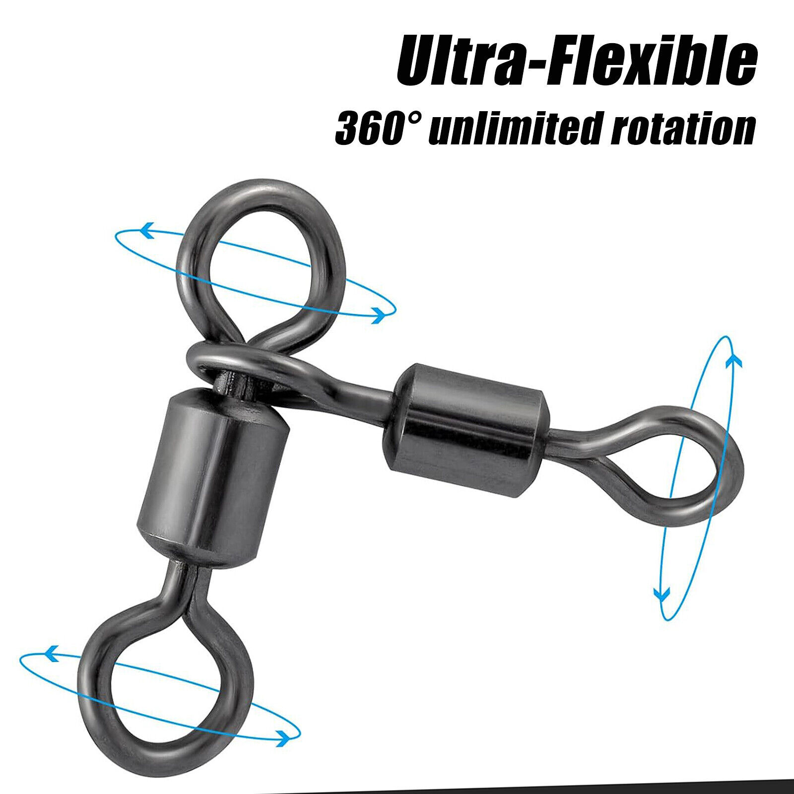 3 Way Swivel Fishing Crane T Turn Swivel Heavy Duty Freshwater Saltwater Fishing