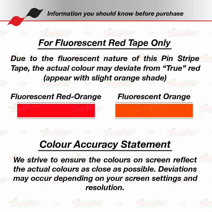 1/2" Roll Vinyl Pinstriping Pin Stripe Solid Line Car Tape Decal Stickers 12mm