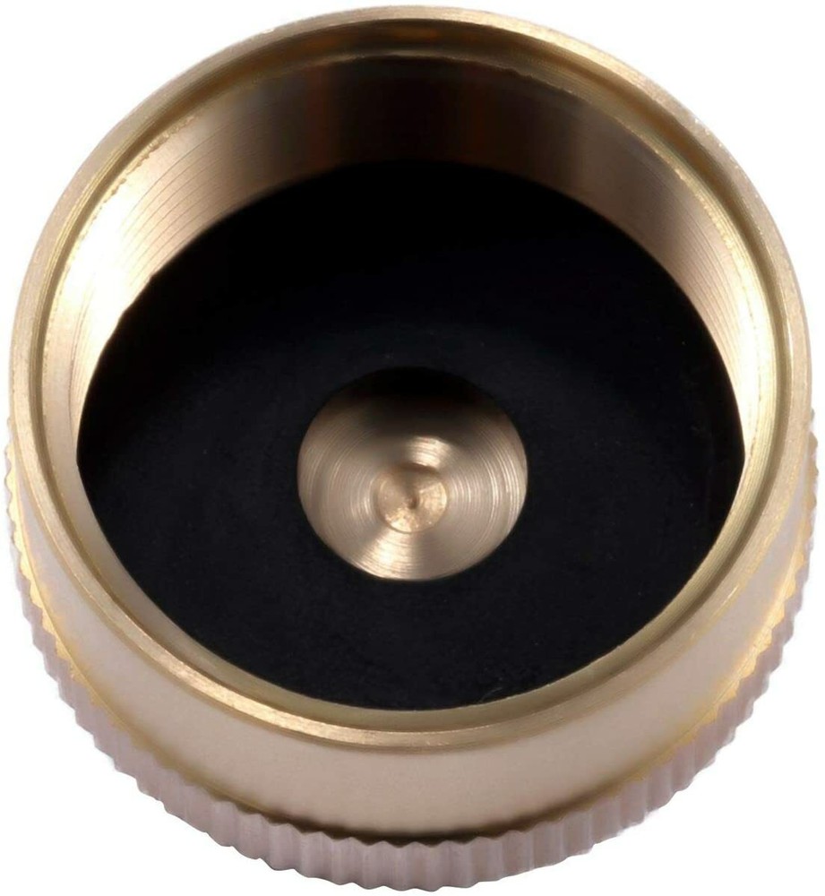 2PCS Universal Solid Brass Refill 1 LB Propane Bottle Cap Protect Sealed Cap