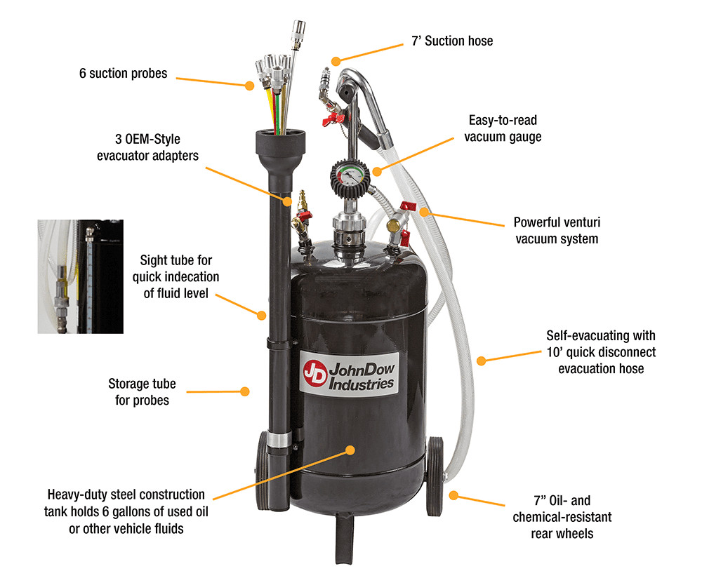 JohnDow 6-Gallon Fluid Evacuator