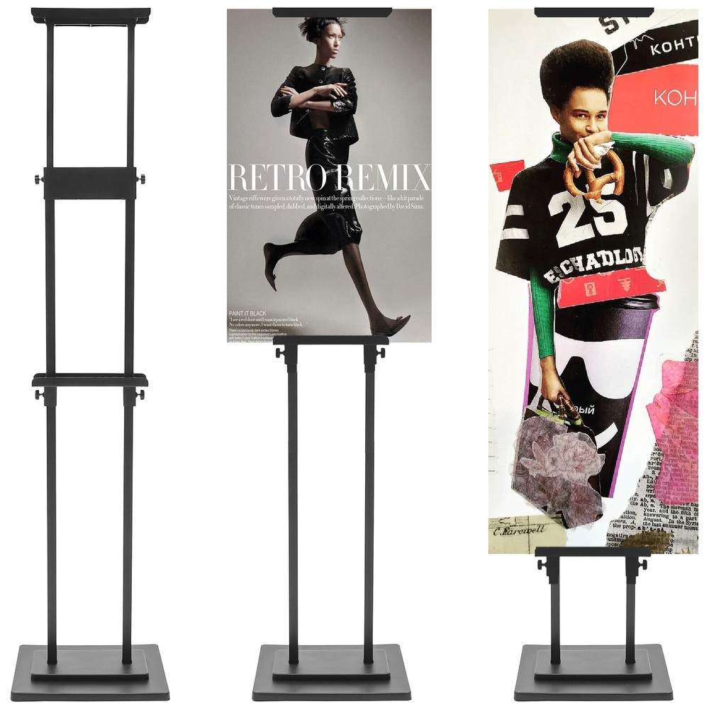 71" Poster Board Stand Adjustable Height Double-Sided Sign Display Frame Holder