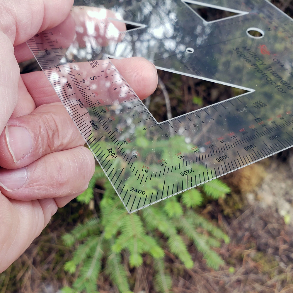 Military Map Protractor (GTA 5-2-12) - Coordinate Scale for Map Navigation