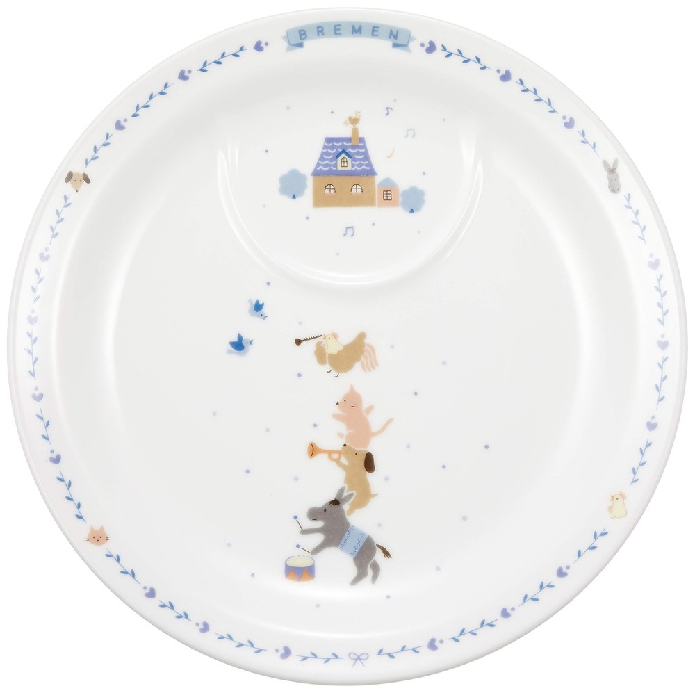 NARUMI Children's Tableware Set Bremen Blue 4 Piece Set