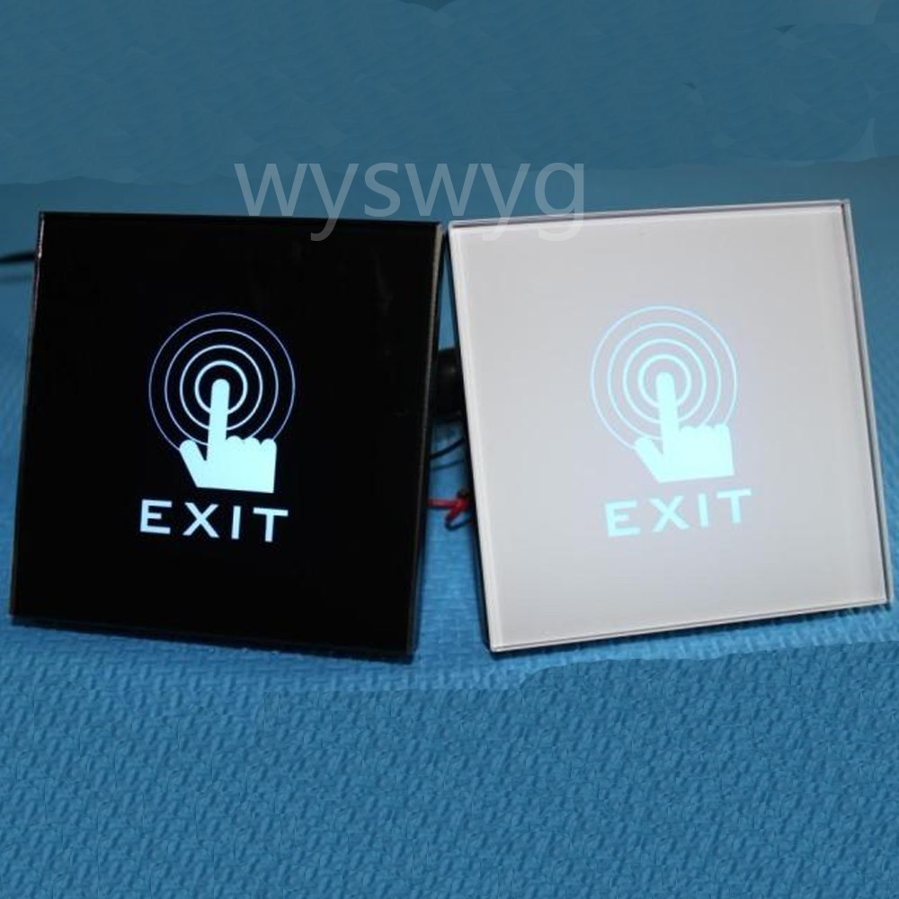 Black Wall Mount Touch Sensor Switch LED light of Access Control system