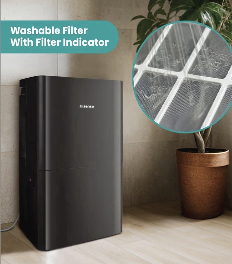 50 Pint Dehumidifier w/Pump Energy Efficient Quiet