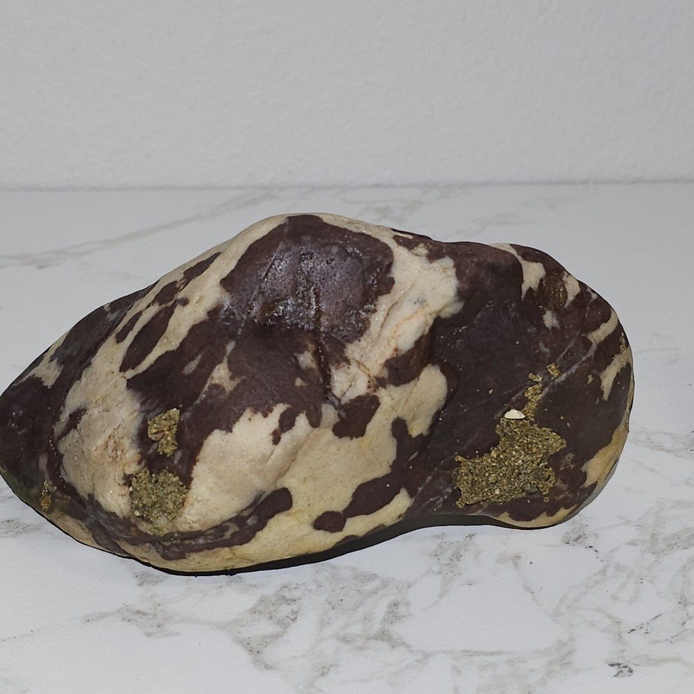 Plume Jasper Large Natural Stone Brown Cream Pattern Unique Display Specimen