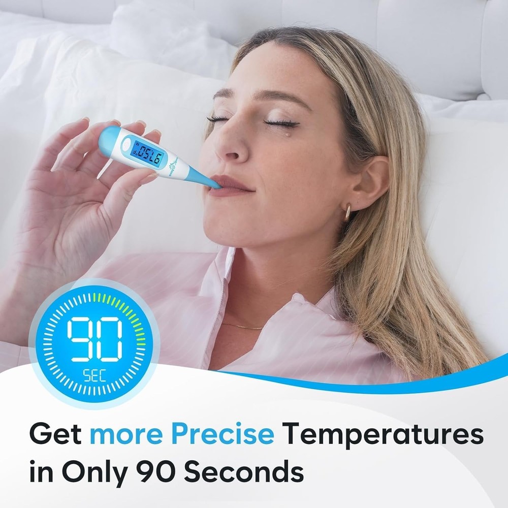 Digital Basal Thermometer for Ovulation: Backlight LCD Display 1/100th Degree...
