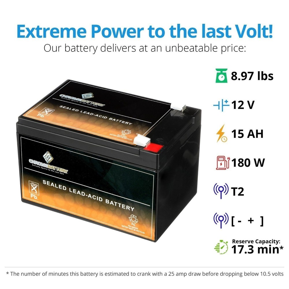 12V 15AH SLA Battery 4PK