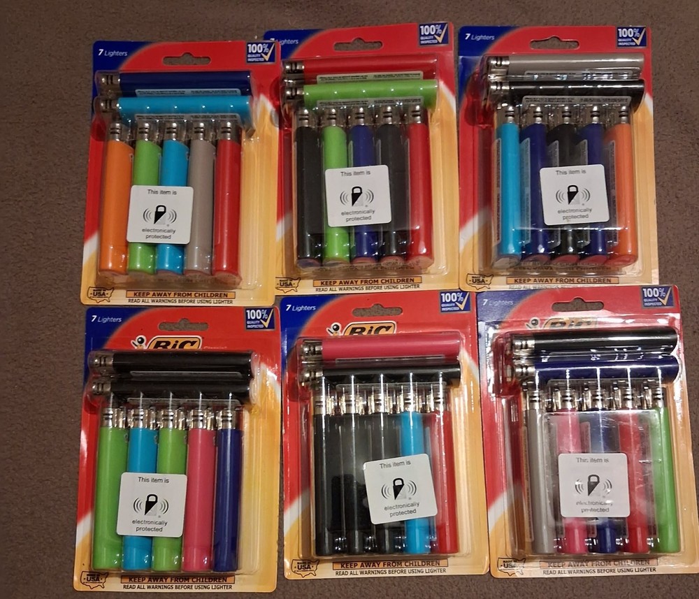 BIC Multicolor Disposable Flame Lighters for Candle, Cigarette, Grill