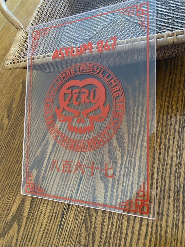 Asylum Cigar Logo Plexiglass Display