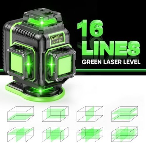 360° Self Leveling Laser Level with Tripod 165FT Green Lines Construction