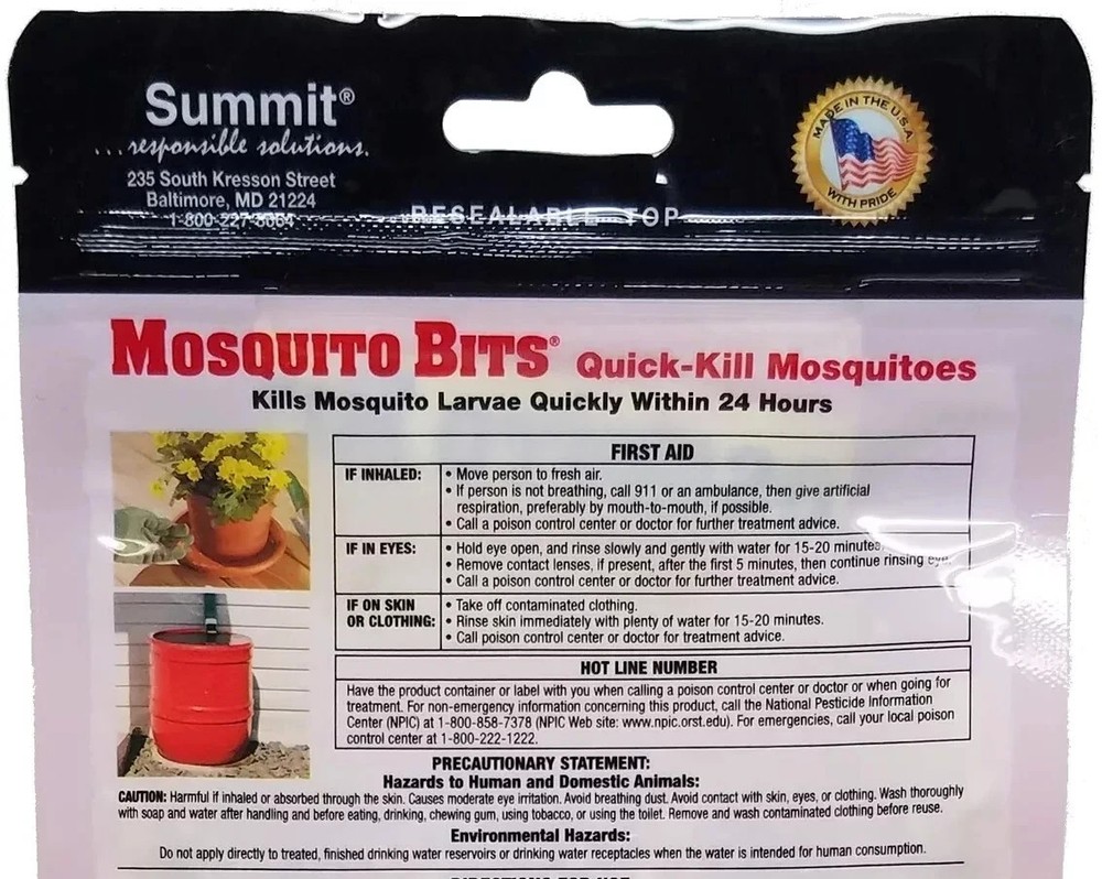 Summit 116-12 Quick Kill Mosquito Bits - 8-Ounce