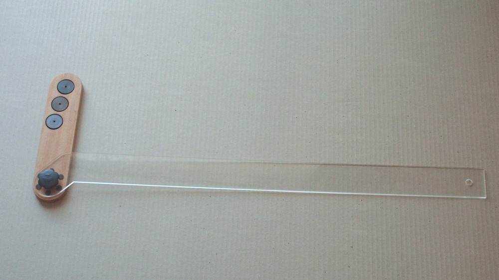 Adjustable Acrylic T-square and concentric lines ruler for perspective drawing