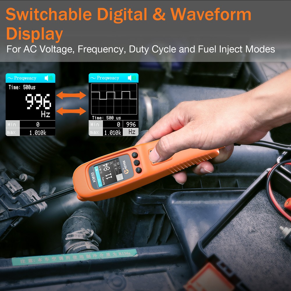 KM50 Electrical Circuit Tester Power Detection Auto 12V 24V Powerscan Voltmeter