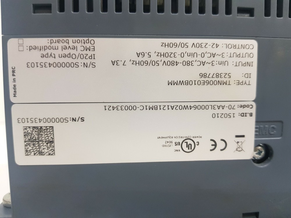 KoneCranes DynA45 Frequency Control System Kit Tmn006e010bwmm