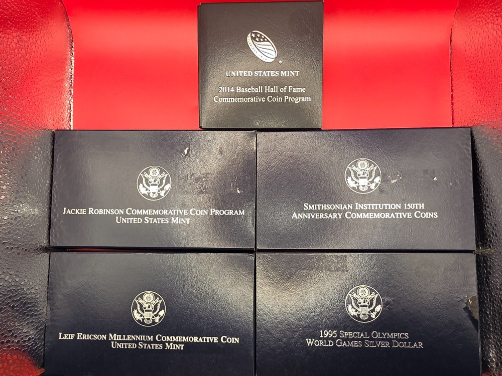 (20) Empty Assorted US Mint Boxes with COAs