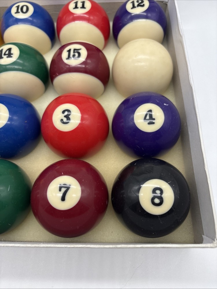 Vintage Billiards Pool Ball Set