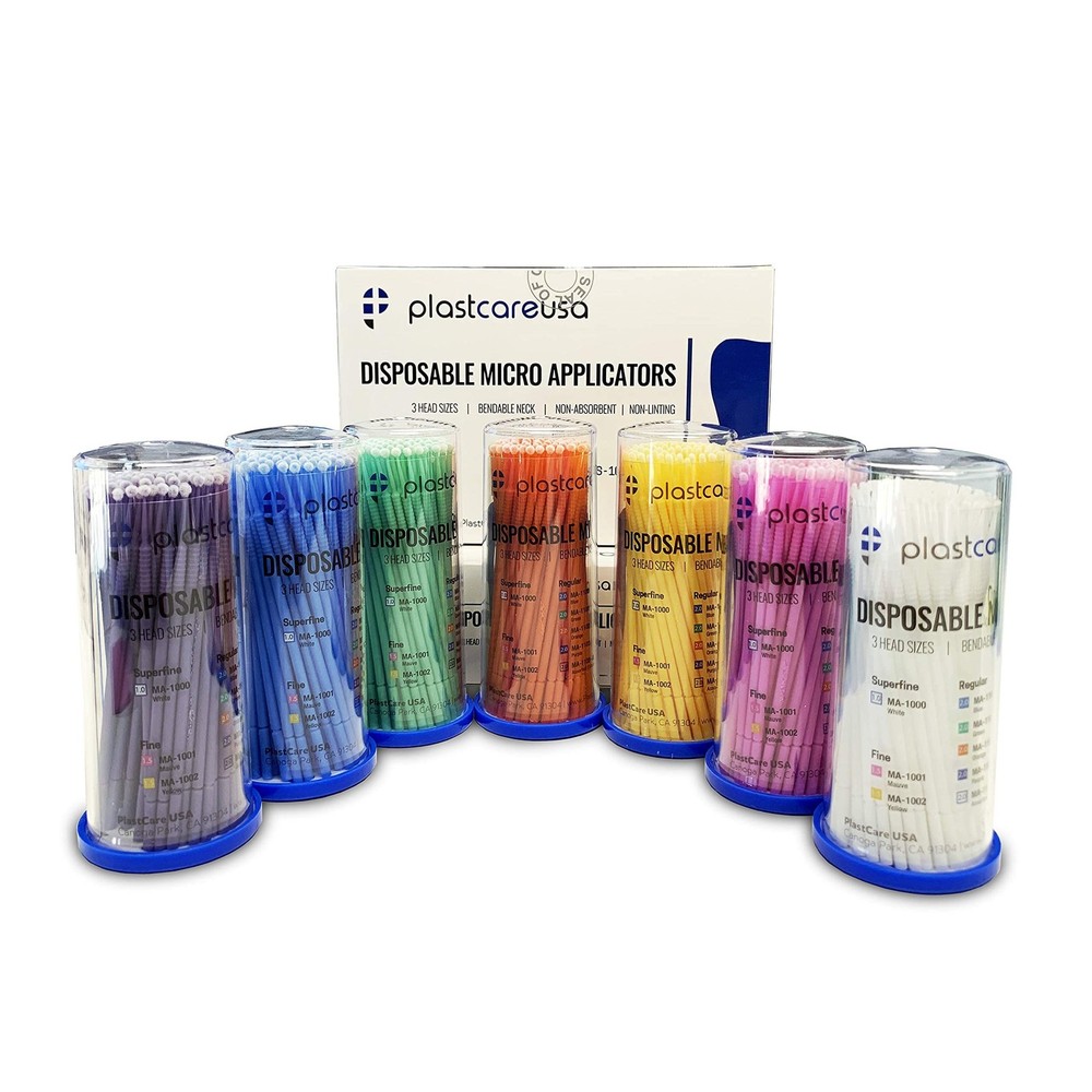 400 Regular Micro Applicator Brushes - Disposable Dental Microbrushes with Be...