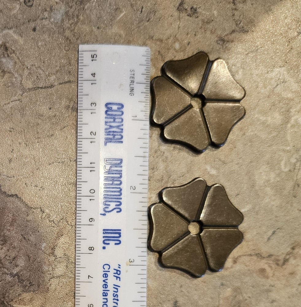 Partrade Antique Cloverleaf Spurs Pair 1 3/8"