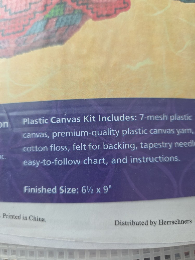 Craftways 2 EASTER Baskets Candy Dishes Plastic Canvas Kit Sealed Spring Craft