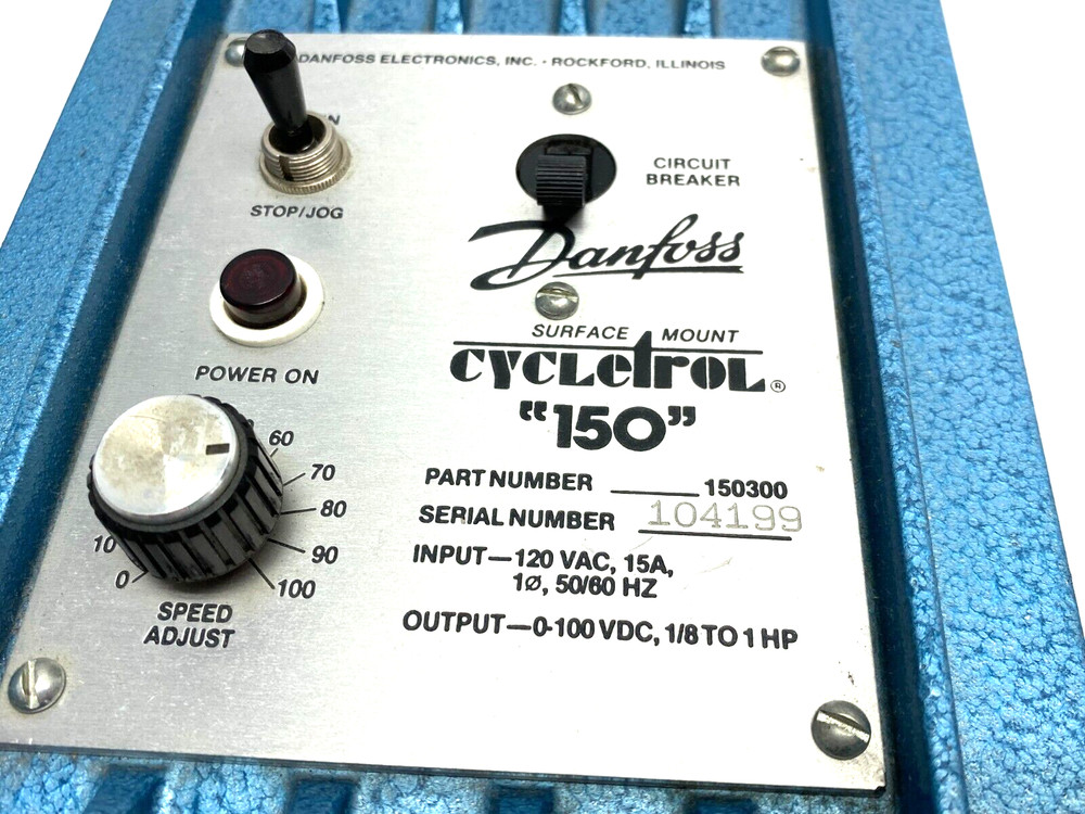 Danfoss 150300 Cycletrol "150" Surface Mount Motor Speed Controller BROKEN MOUNT