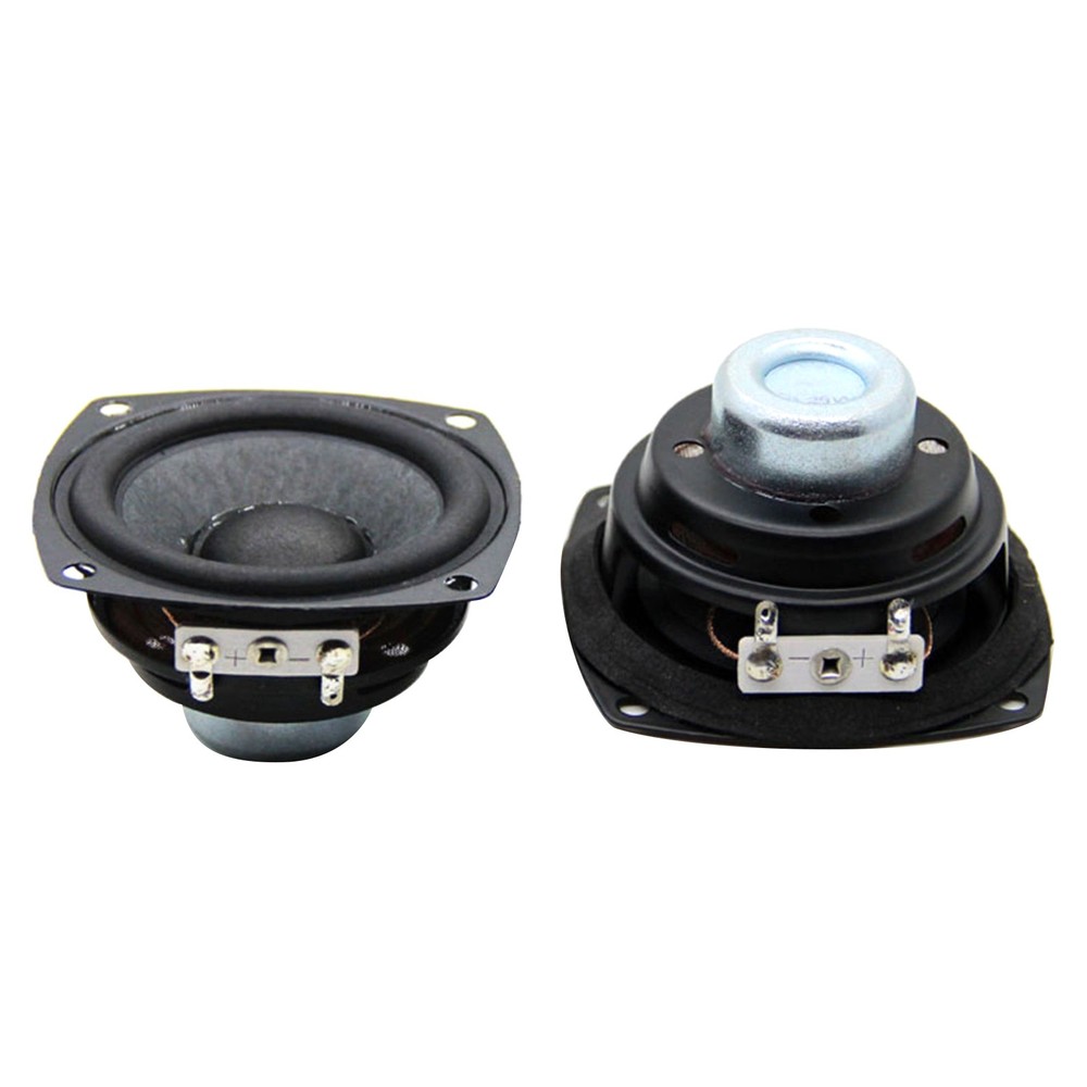2PCS High Sensitivity Full-Range Speakers 25W 4Ω Superior Frequency Response