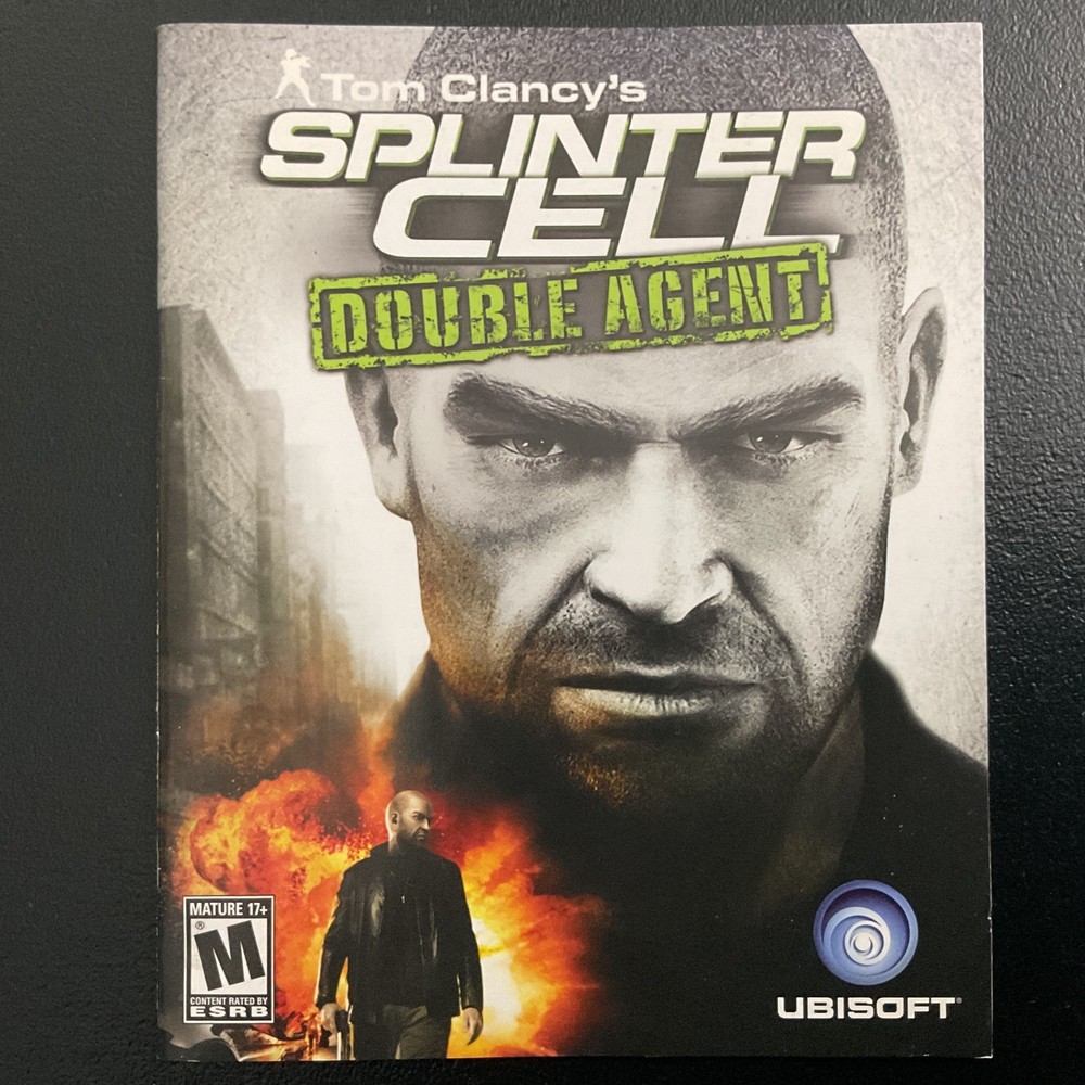Tom Clancy's Splinter Cell Double Agent PS3 PlayStation Instruction Manual Only