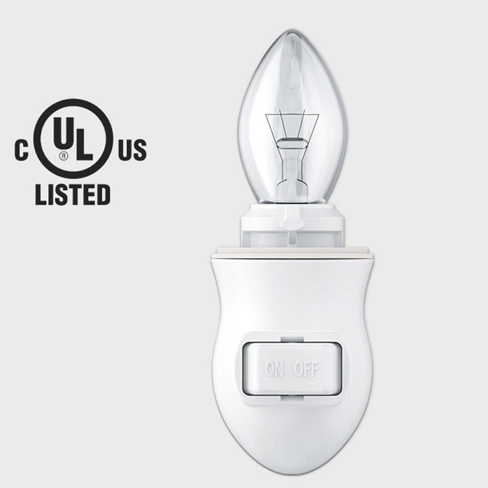 Plug in Night Light Module,Wall Light Plug with ON/Off Switch,E12 Base Socket...