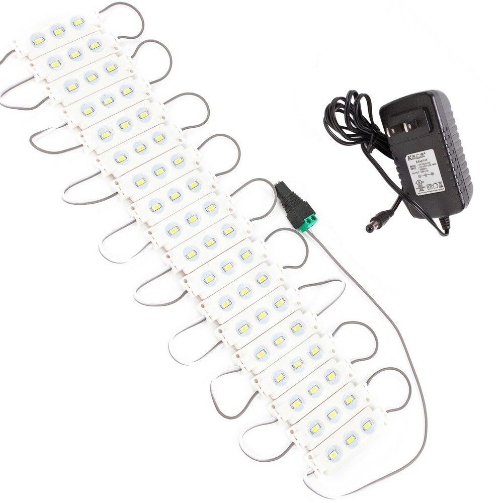 Showcase Display LED Light Module 5ft 10ft 15ft 20ft + UL Listed Power