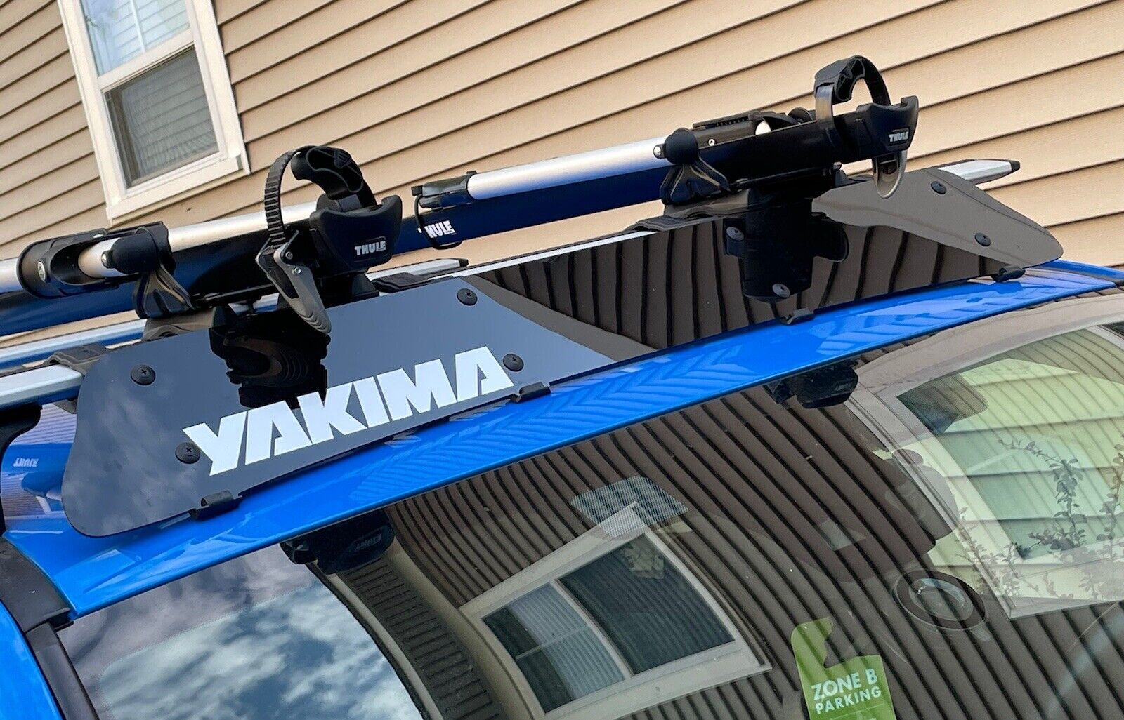 53"x6" Black Roof Rack Wind Faring Deflector For Cross Bar Basket Fit Ford Chevy