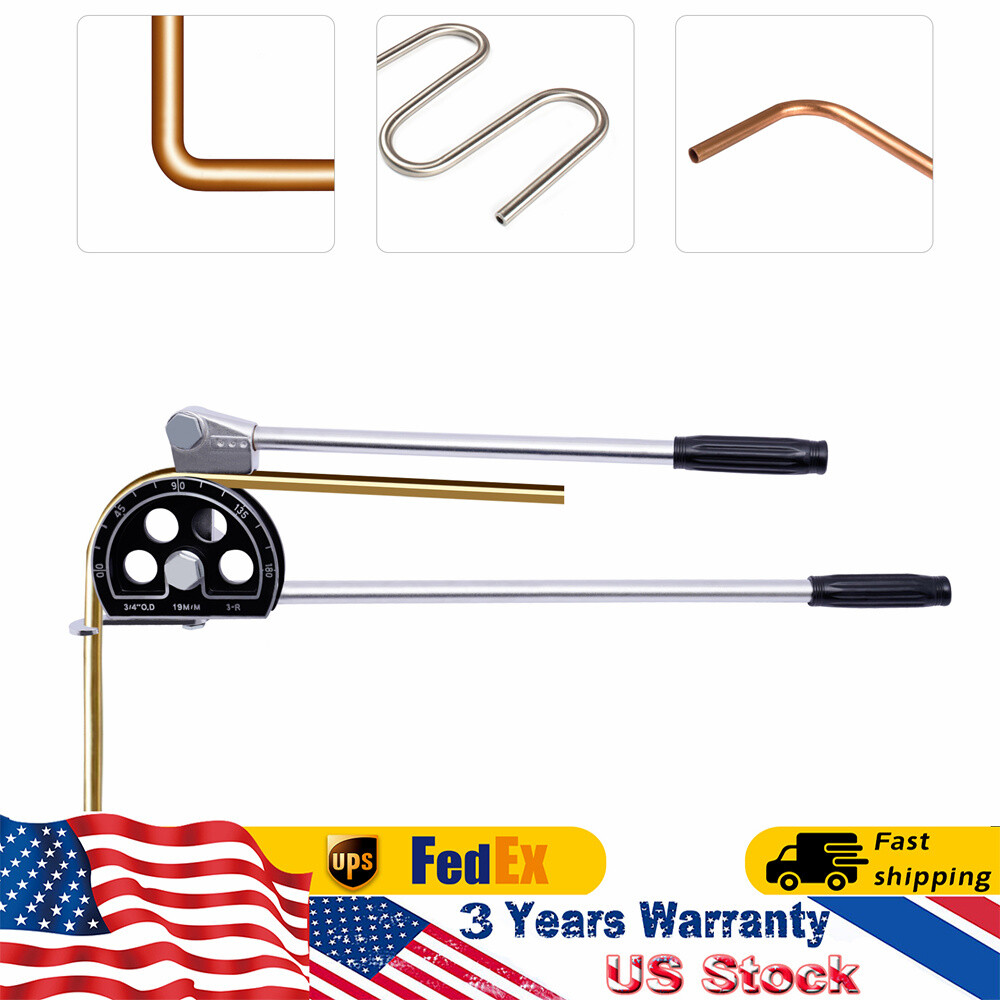 19mm 3/4'' Tube Bender Plumbing Refrigeration Copper Alumiunm Pipe Bending Tool