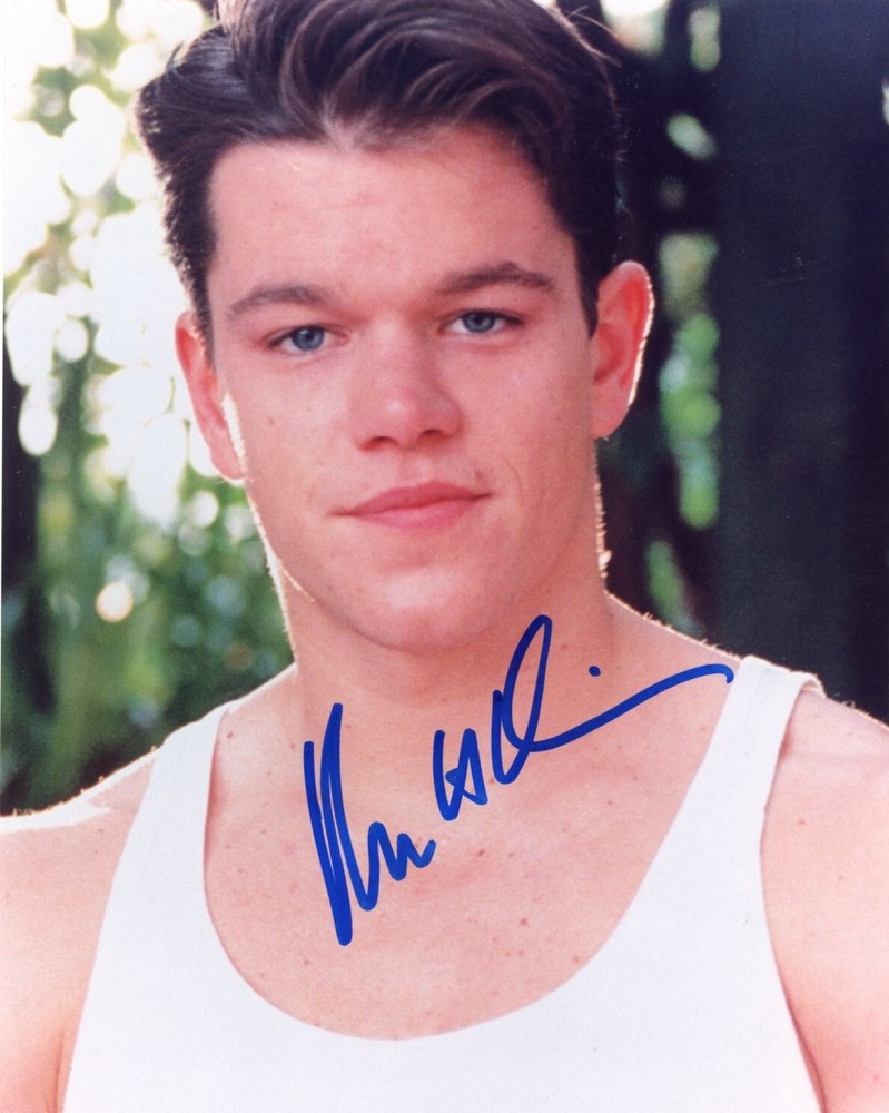 Matt Damon - Signed Photograph