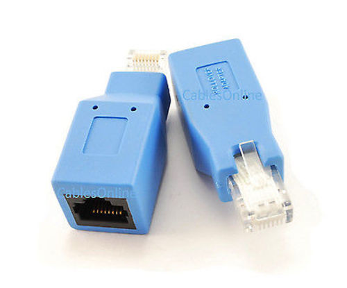 2-PACK Cisco Console Rollover Adapter for RJ45 Ethernet Network Cables, UX-RO11C