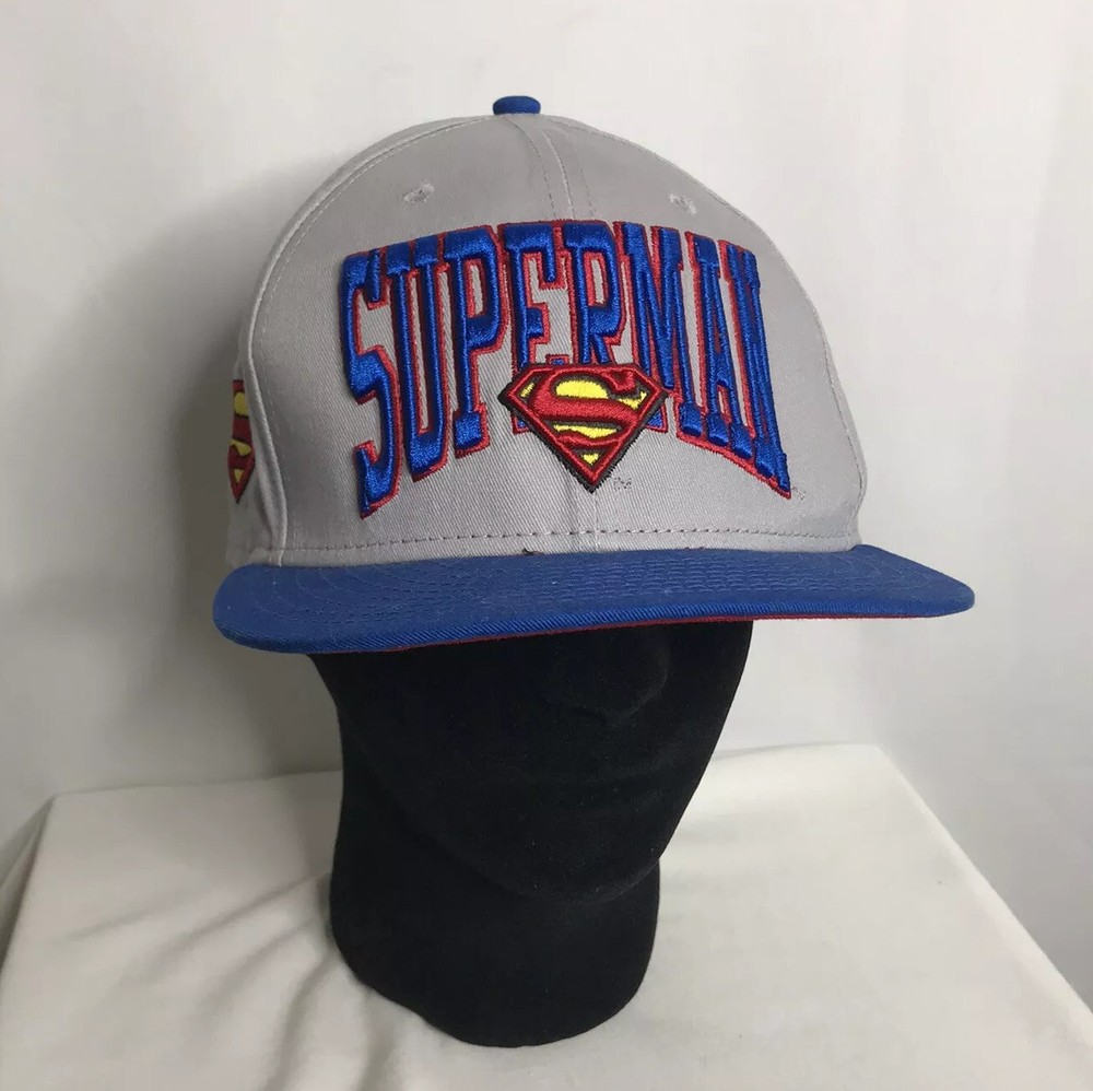 “Superman”Hat New Era Gray Snapback Collectible Pre-owner EUC