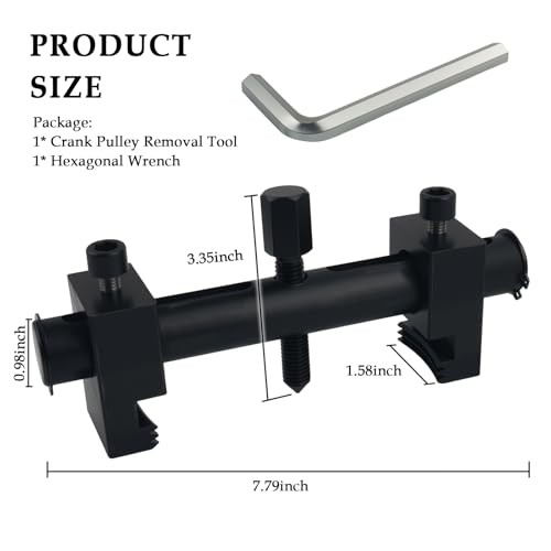 17mm Hexagonal Wrench Pulley Puller Tool with Crankshaft Removal Tool