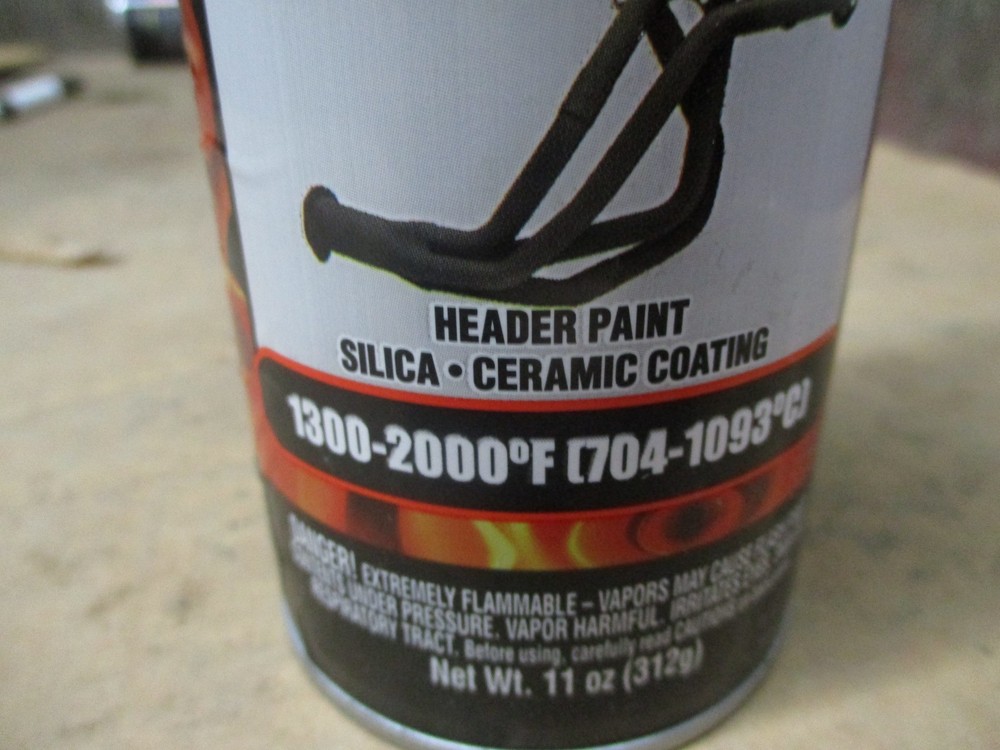 VHT SP108 High Temperature Flame Proof 11oz. Flat Header Yellow Spray Paint 11oz