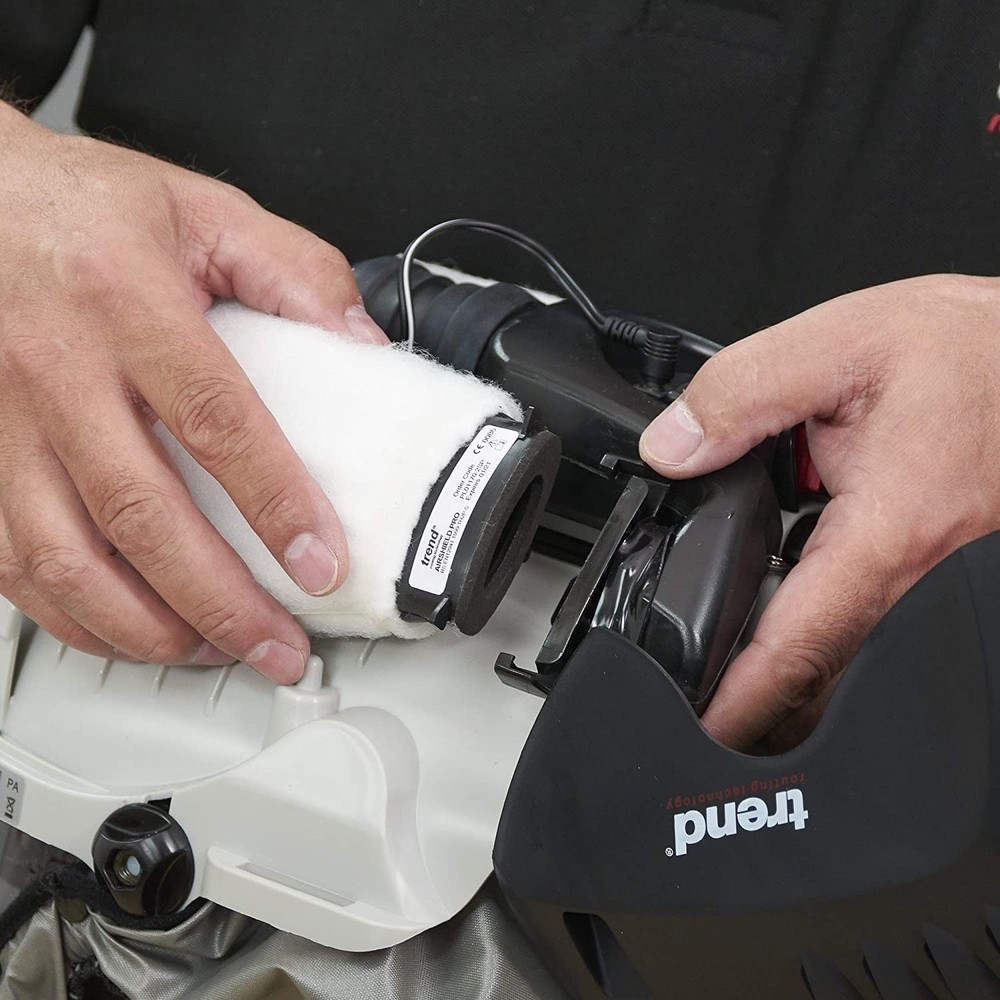 Trend Airshield Pro Respirator Face Shield Bundle with Additional Battery Ch...