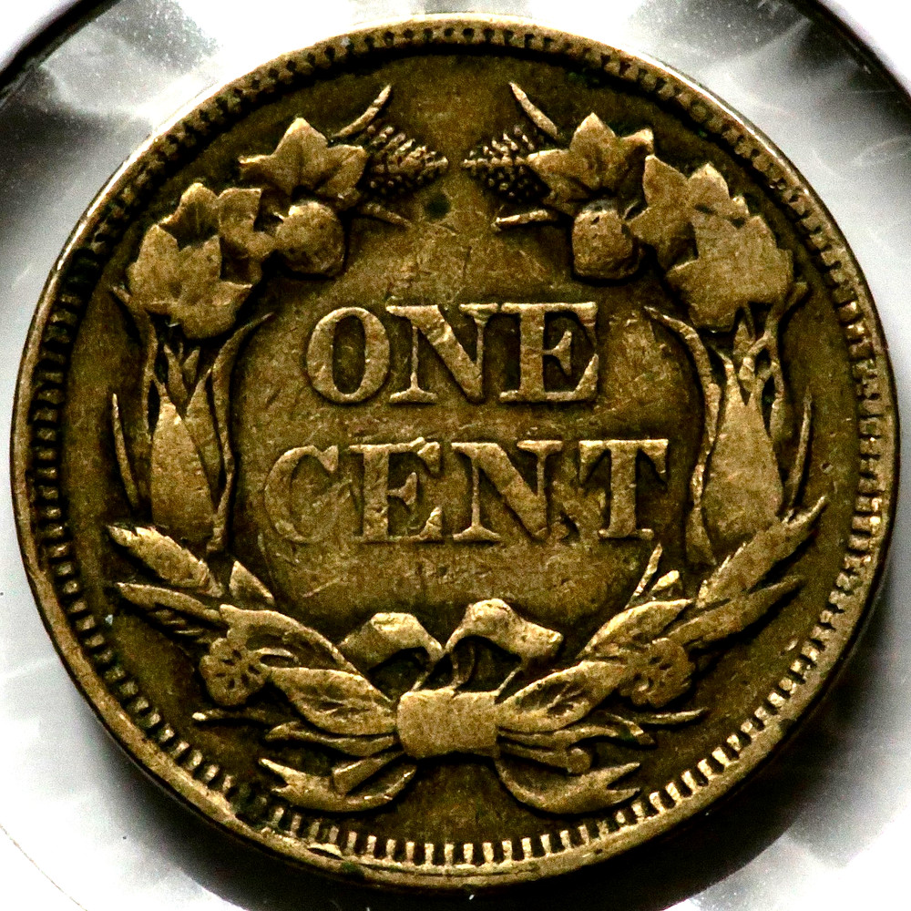 1858 Flying Eagle One 1 Cent - Large Letters R1830