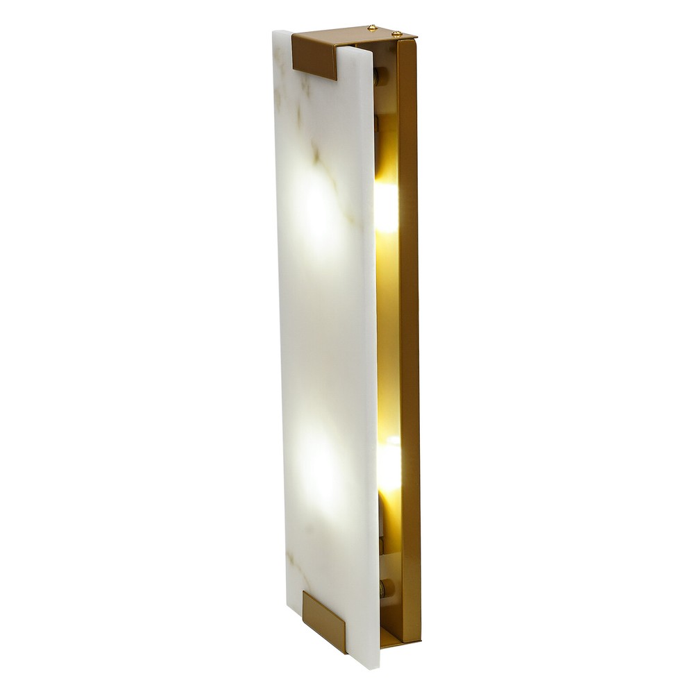 Rectangular G9 Light Wall Lamp Hand-Carved Alabaster Sconce Bedroom Kitchen US