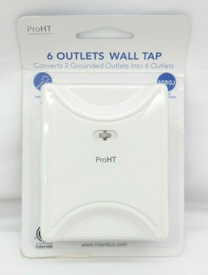 Grounded 6 Outlet Wall Tap ( side outlets )  TF