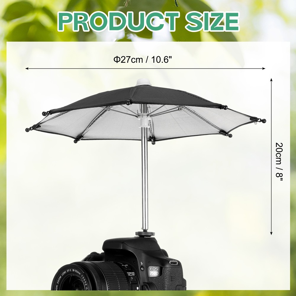 10.6" Black Camera Umbrella