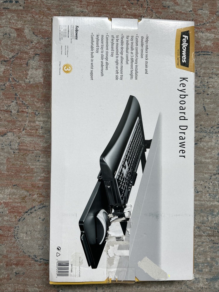 Fellowes Office Suites Underdesk Keyboard Drawer