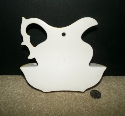 ceramic PITCHER and Bowl WALL POCKET