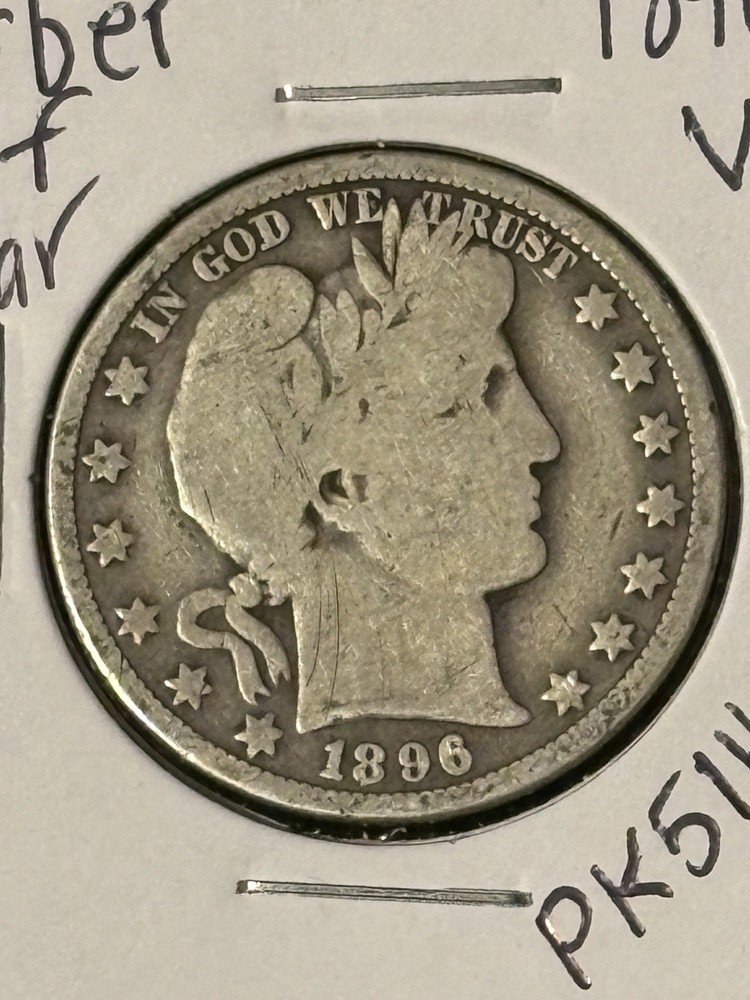 1896-O Barber Half Dollar VG