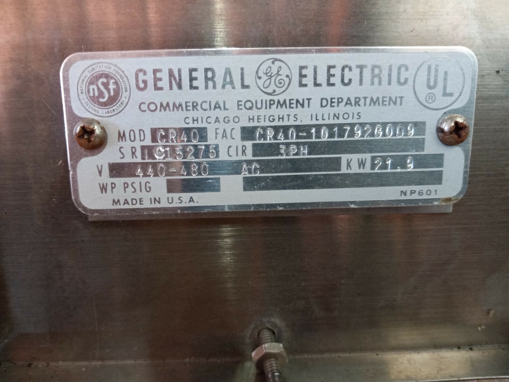 General Electric CR40 Griddle Top Range
